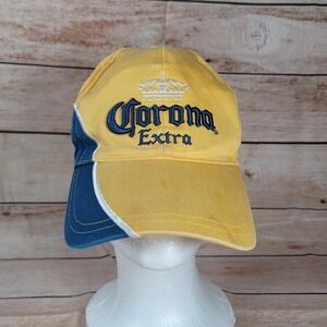 VTG Corona Extra Multicolor Yellow Blue Adjustable‎ Hat